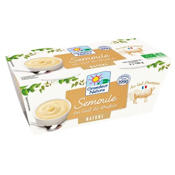Semoule au lait brebis 2x140g
