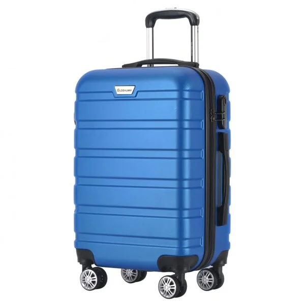 Set de 3 Valises Rigide ABS 4 Roues Mixte Trolley Valises de Voyage couleur Bleu Foncé
