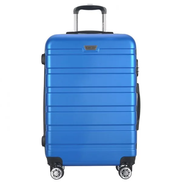 Set de 3 Valises Rigide ABS 4 Roues Mixte Trolley Valises de Voyage couleur Bleu Foncé