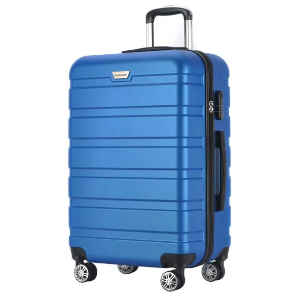 Set de 3 Valises Rigide ABS 4 Roues Mixte Trolley Valises de Voyage couleur Bleu Foncé