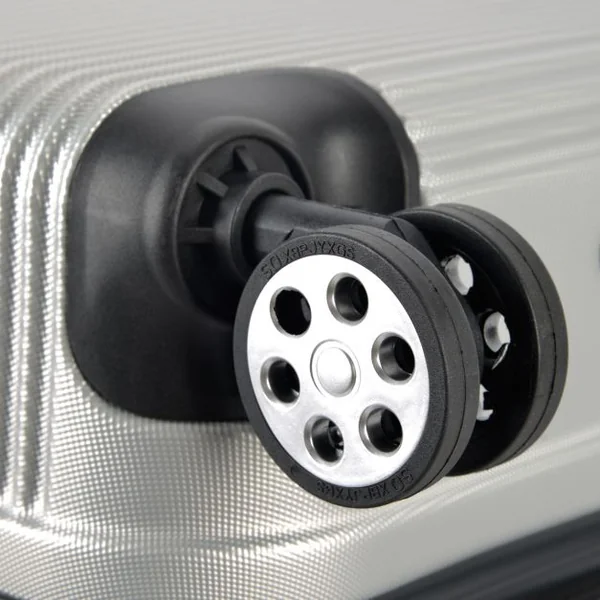 Set de 3 Valises Valises de Voyage Rigide ABS 4 Roues Mixte Trolley Noir/Argent 69-89 Noir