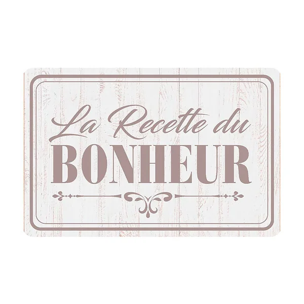 Set de table rectangulaire plastique RECETTE 43x28cm