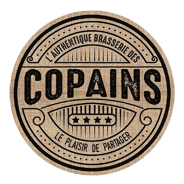 Set de table rond jute COPAINS D 38cm
