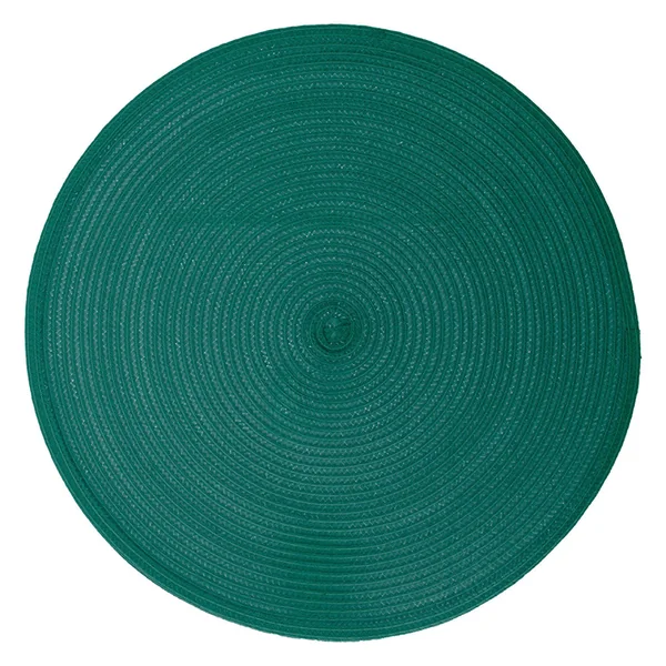 Set de table rond tressé émeraude D 38cm