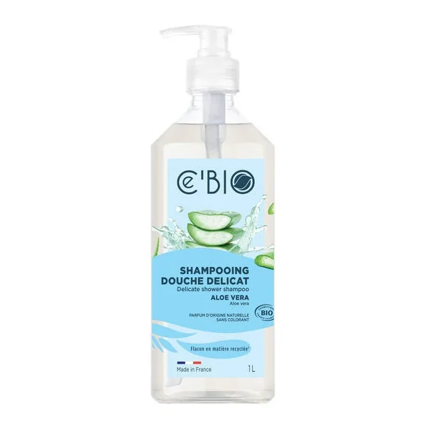 Shampooing gel douche aloe vera 1l