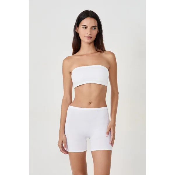 Short cycliste en coton biologique extensible