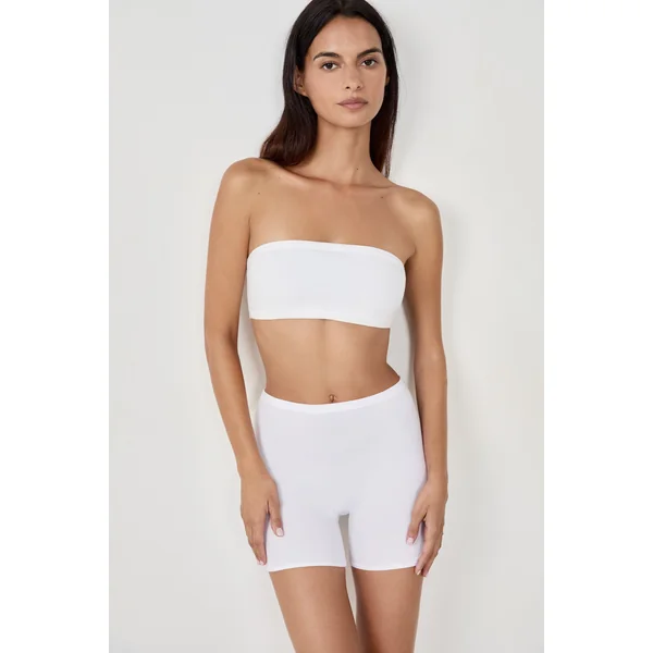 Short cycliste en coton biologique extensible