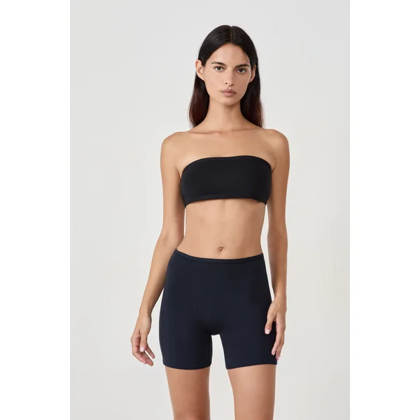 Short cycliste en coton biologique extensible