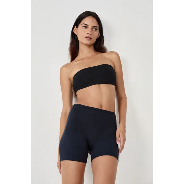 Short cycliste en coton biologique extensible