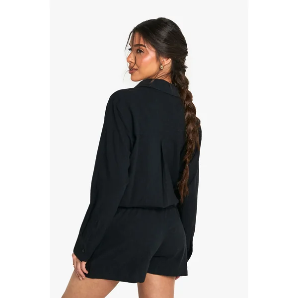 Shorts en lin haut de gamme