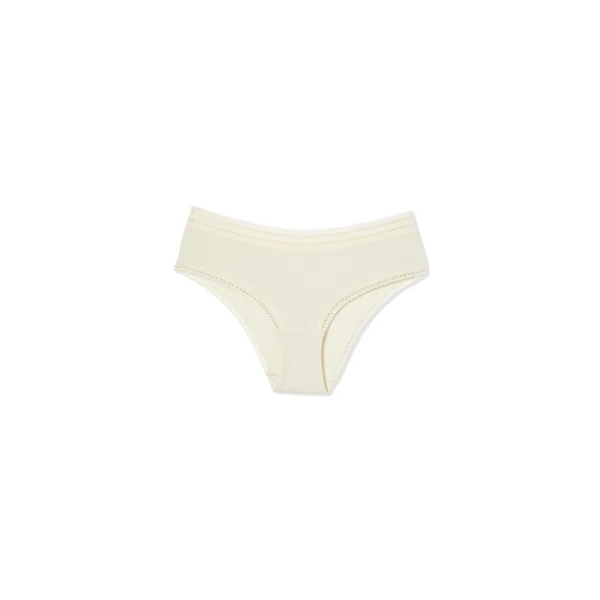 Shorty en microfibre détails dentelle