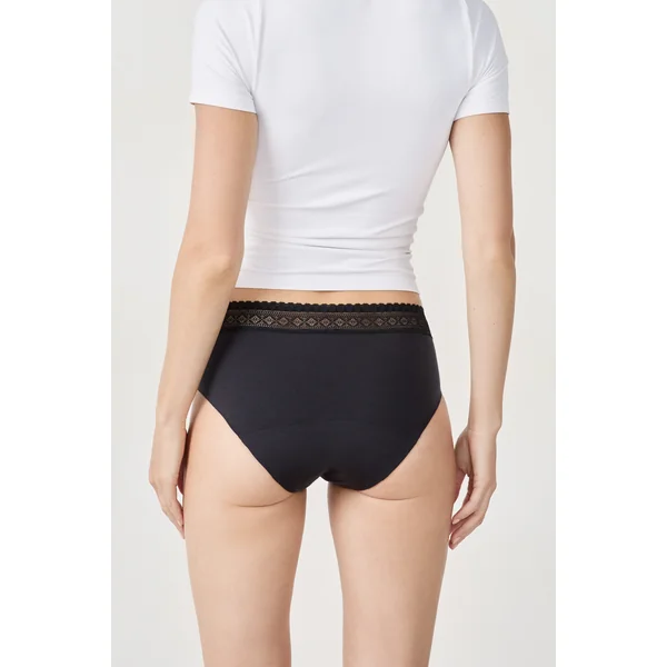 Shorty menstruel en coton - Flux moyen