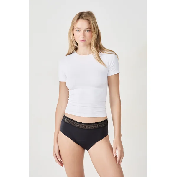 Shorty menstruel en coton - Flux moyen