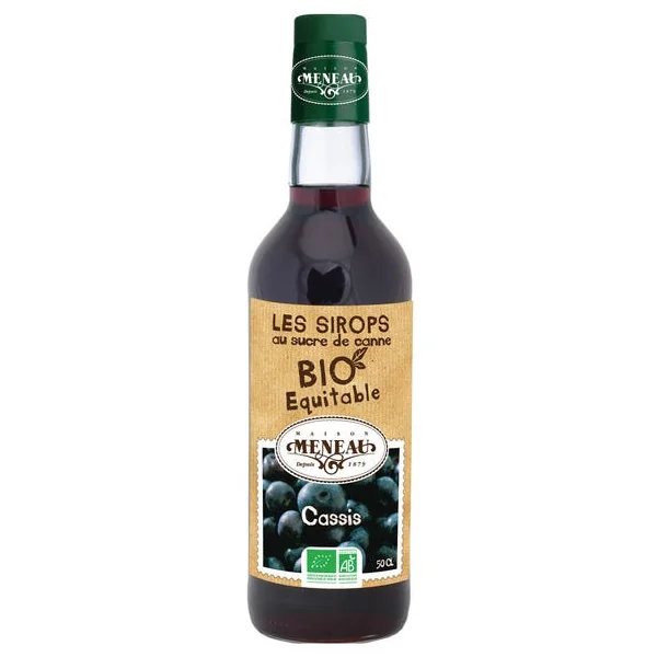 Sirop de cassis au sucre de canne 50cl