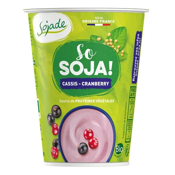 Sojade cassis cranberry 400g