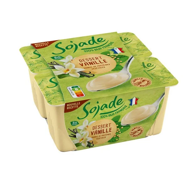 Sojade dessert vanille 4x100g