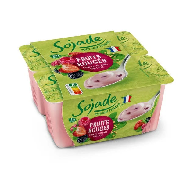 Sojade fruits rouges 4x100g