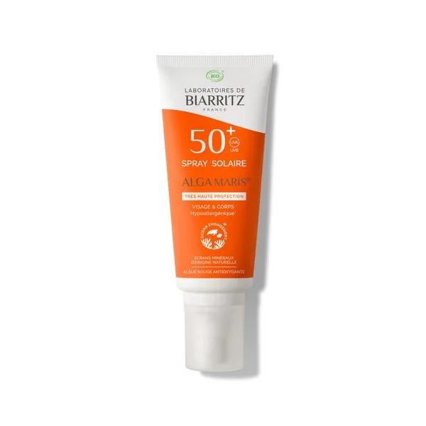 Solaire SPF50+ spray 100ml - crème reparatrice 5ml offerte