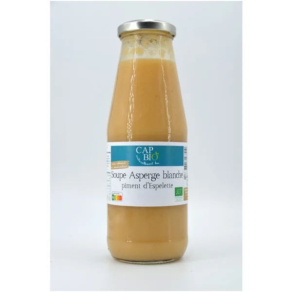Soupe asperge blanche piment Espelette 66cl