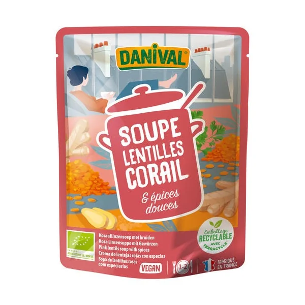 Soupe lentilles corail & épices douces 50cl