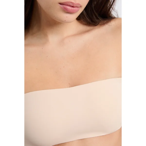 Soutien-gorge bandeau en microfibre