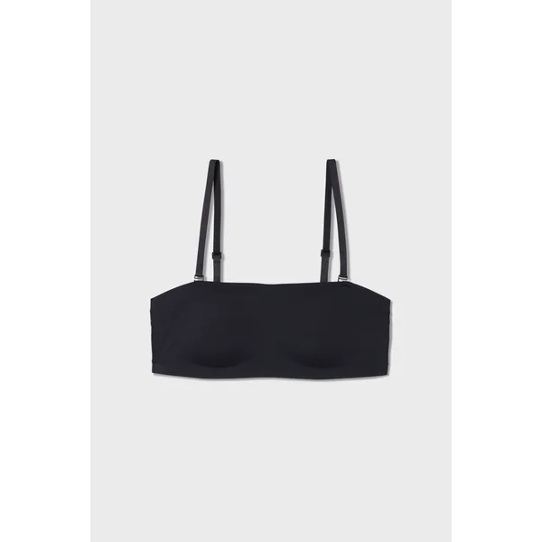 Soutien-gorge bandeau sans armatures en microfibre