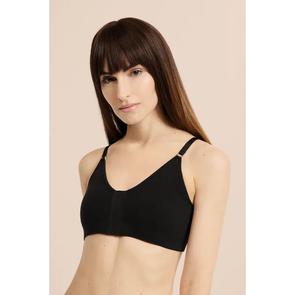 Soutien-gorge brassière en coton post-mastectomie avec ouverture devant