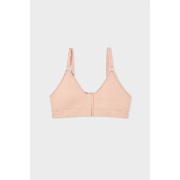 Soutien-gorge brassière en coton post-mastectomie avec ouverture devant