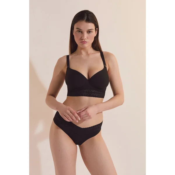 Soutien-gorge coques fines, clips d'allaitement