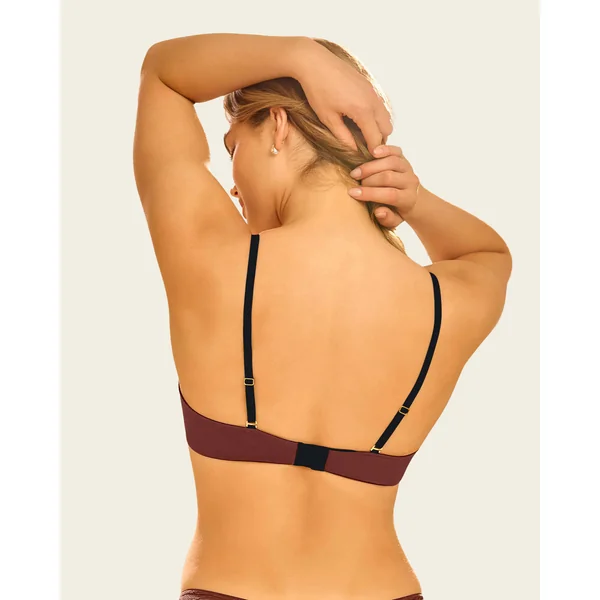 Soutien-gorge à armatures flottantes effet d’ombre en tulle transparent
