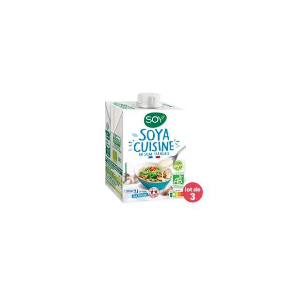 Soya cuisine - Lot de 3x20cl