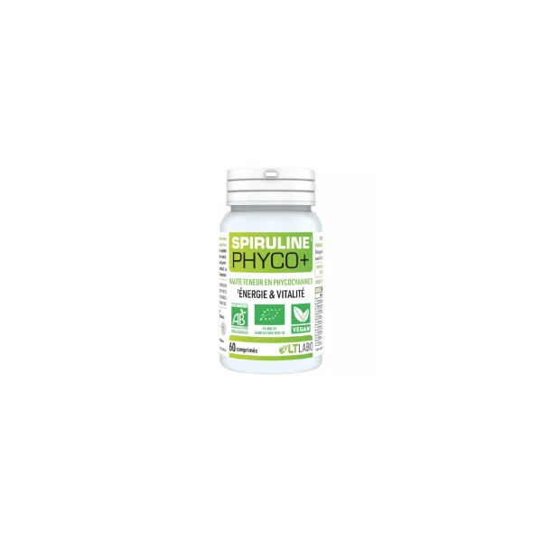 Spiruline Phyco+ bio - Énergie et vitalité - 180 comprimés