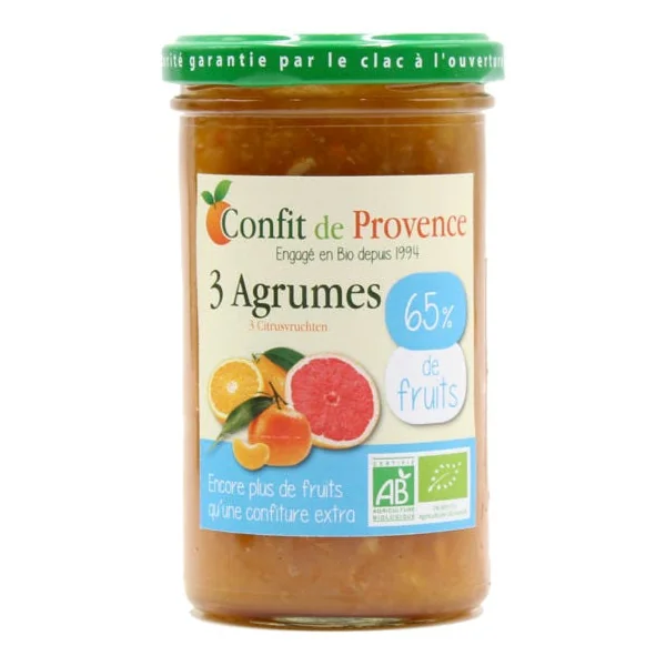 Spécialité Bio 65% fruits 3 agrumes 300g