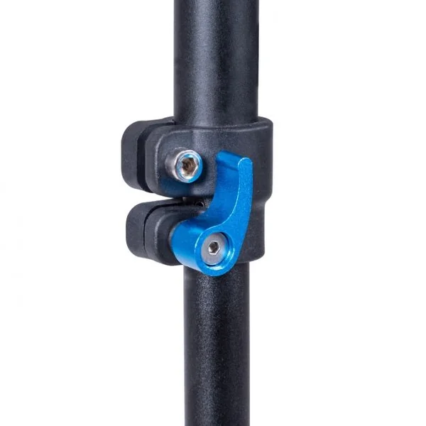 Stabilisateur poignée main pour appareil photo reflex, Rotatif à 360°, Capacité 3kg max, 38-60 cm, Noir et Bleu