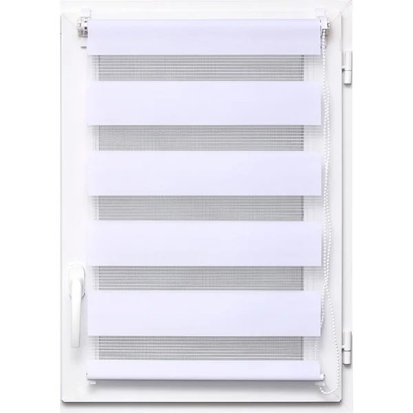Store enrouleur jour nuit blanc 75x150cm