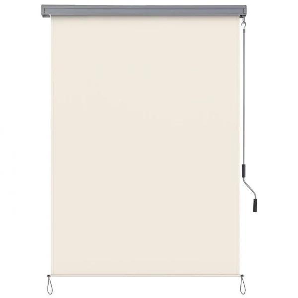 Store Enrouleur Occultant Grande Bloquement de la Lumière 160x250 CM Écran d'Intimité Imperméable Beige