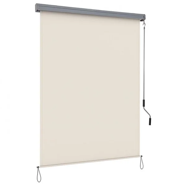 Store Enrouleur Occultant Grande Bloquement de la Lumière 160x250 CM Écran d'Intimité Imperméable Beige