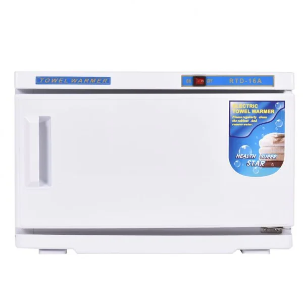 Stérilisateur de serviettes 16 L Chauffe-serviettes 200W Stérilisateur Lumière UV Température réglable, 45 x 40 x 30 cm