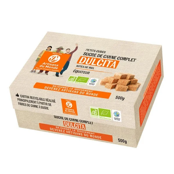 Sucre canne complet morceau Dulcita 500g
