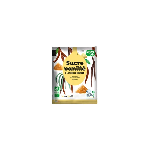 Sucre vanillé bio à la vanille Bourbon - 80g