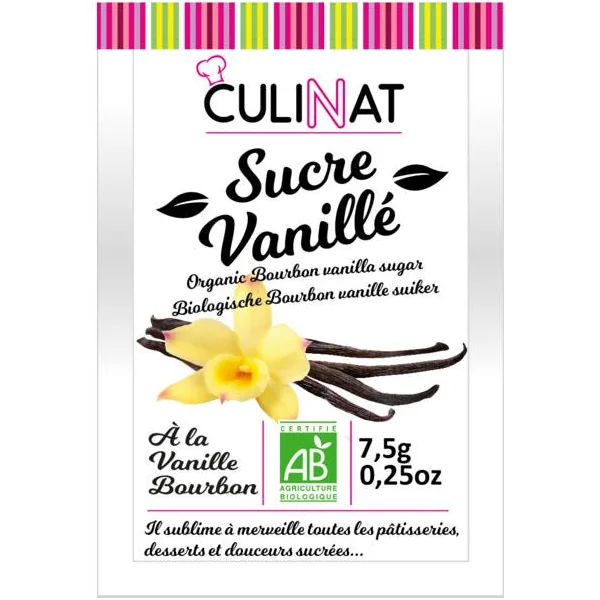 Sucre vanillé Bourbon 8x7,5g