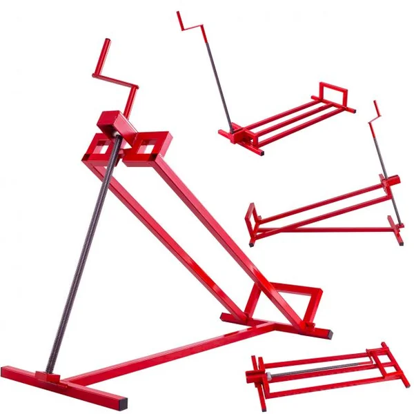 Support de Levage pour Tracteur Tondeuse à Gazon Quad Treuil Auxiliaire de Nettoyage en Acier Capacité 400kg Angle 45°