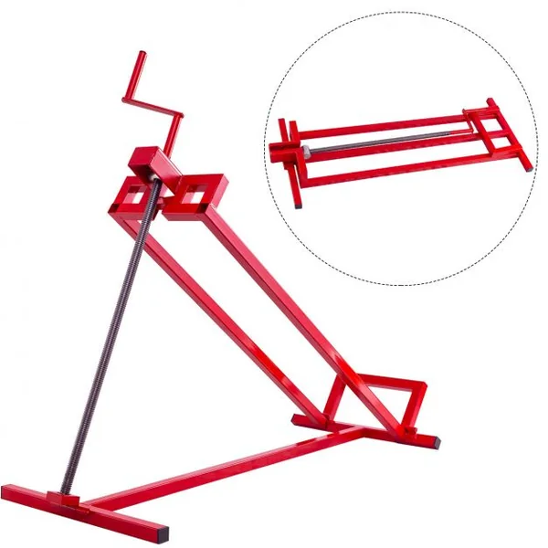 Support de Levage pour Tracteur Tondeuse à Gazon Quad Treuil Auxiliaire de Nettoyage en Acier Capacité 400kg Angle 45°