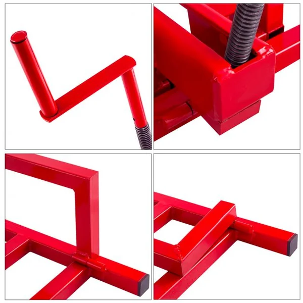 Support de Levage pour Tracteur Tondeuse à Gazon Quad Treuil Auxiliaire de Nettoyage en Acier Capacité 400kg Angle 45°