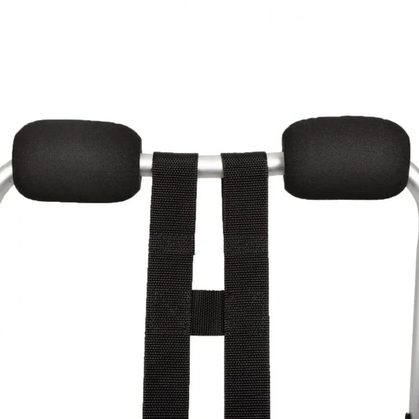 Support de remorquage pour canoë-kayak en aluminium Capacité de charge 100kg, 2 roues 1 sangle de 4.5 m, 70 x 50 x 26 cm