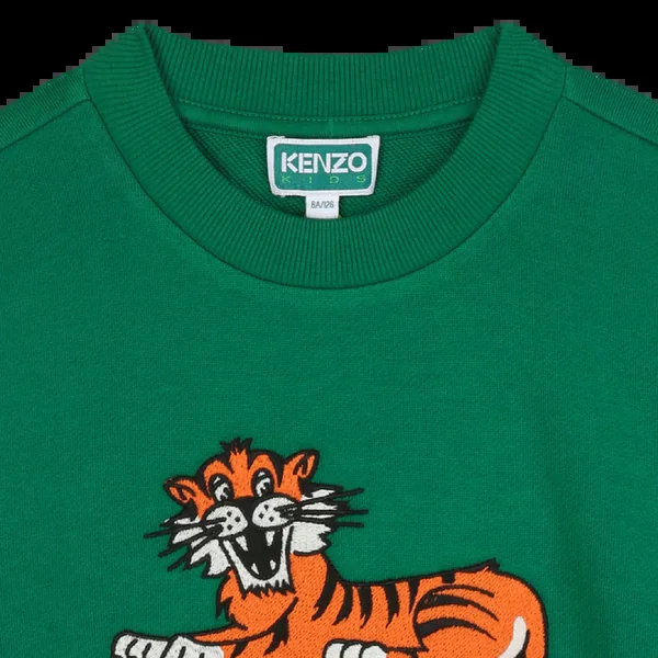 Sweat vert en molleton garçon Kenzo H25 - Soins Bébé Naturels & Produits Maman Après Naissance