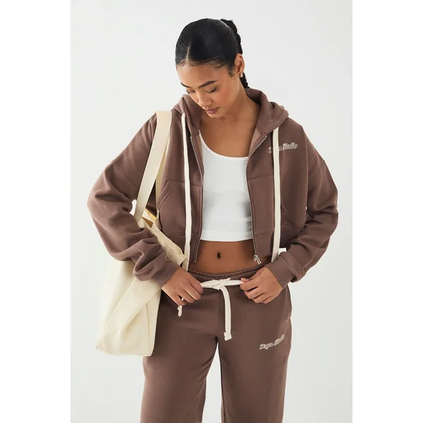 Sweat à Casynthétiqueche Court Boxy avec Cordon Contrastant DSGN Studio