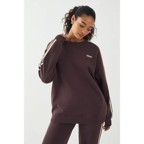 Sweat-shirt Oversize à Bandes Latérales DSGN Studio
