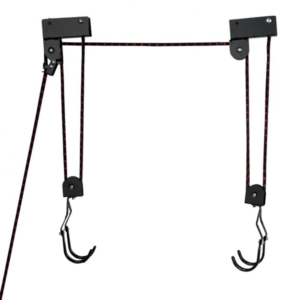 Système de Levage pour Canoë Kayak Porte-vélo Elévateur avec une Corde 12 Mètres Double Crochets Capacité 45 kg