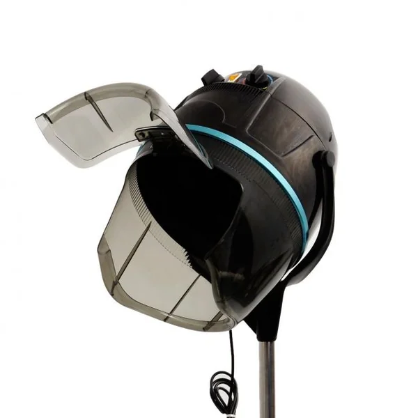 Sèche-cheveux casque professionnel sur pied 1300 W hauteur réglable 125-160 cm température 40-75 degrés minuterie 0-60 min